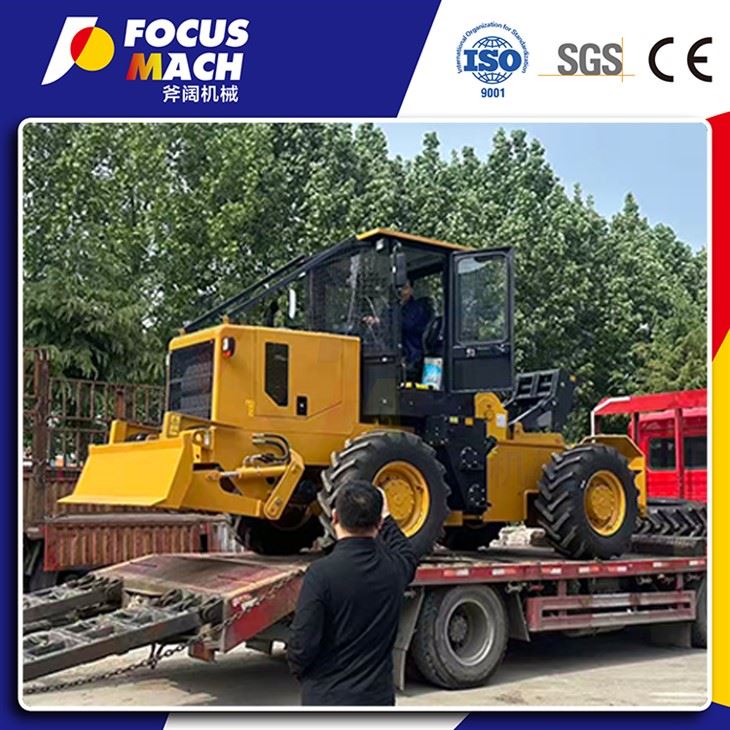 3 Ton Wheeled Skidder / Log Skidding Machine For Forestry